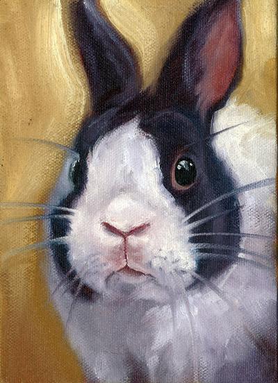 Lorraine Kovenz Bushek Oil Painting Studio Oil Paintins Of Rabbits