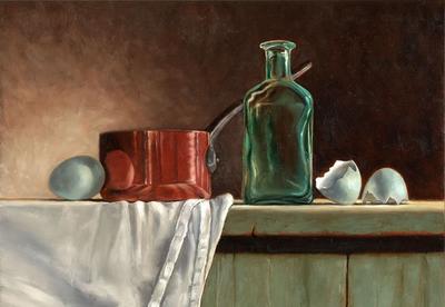 Lorraine Kovenz Bushek Oil Painting Studio Still Lifes