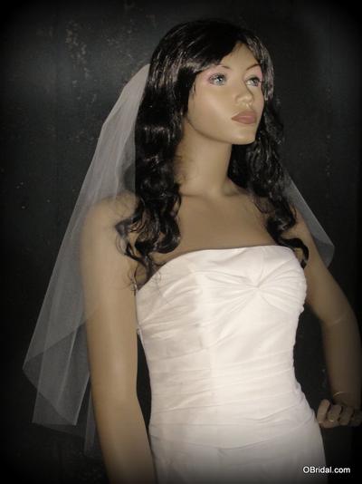 Obridal Custom Wedding Veils Veil Edgings A Plain Cut Edging On Wedding Veil Will Blend In With Gown Almost Disearing So The Take Front Stage
