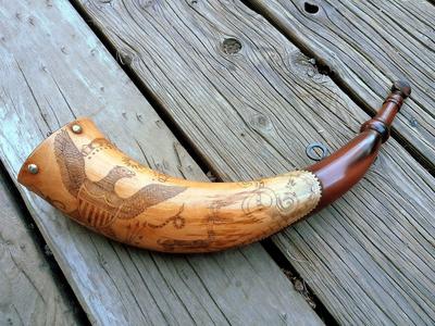 custom personal powder horn 