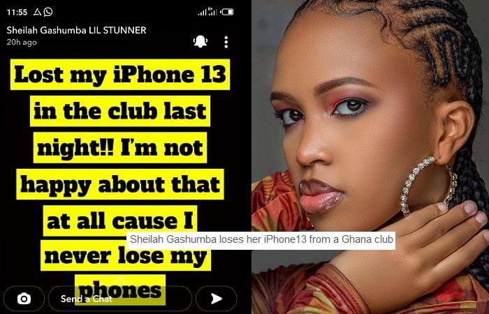 Sheilag Gashumba loses her iPhone 13