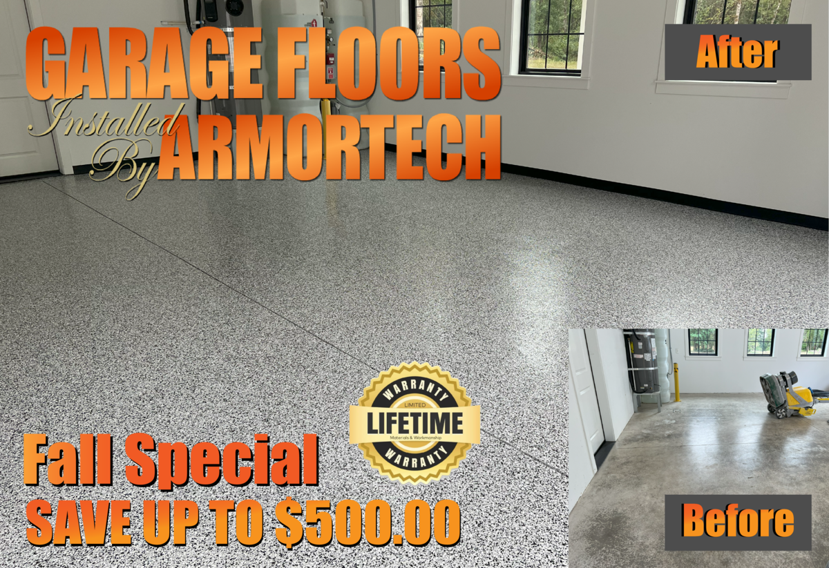 Fall Garage Floor Special- Save up to $500 off