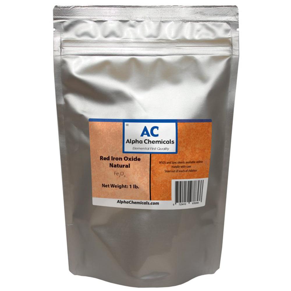 Alpha Chemicals - 2 Pounds - Red Iron Oxide