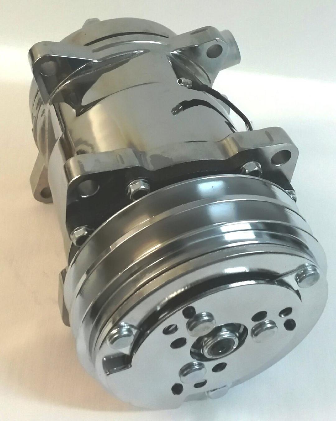 BPE Sanden SD508 Style Compressor (Chrome) Bouchillon Performance