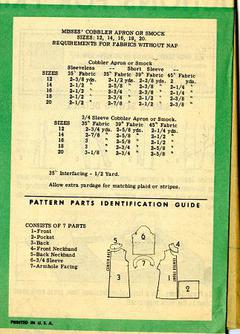 Smock Style Cobbler's Apron FREE Sewing Pattern and Tutorial