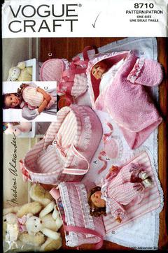 2003 Simplicity 5554 Sewing Patterns for Dummies Layette for Baby Dolls 