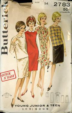 SUNBONNET Centennial Girls Misses McCALL 1980 Vintage 1950's Sewing Pattern 