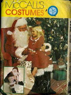 McCalls M5550 Womens and Mens Santa Claus Christmas Costume Sewing Pattern Sizes S-L 