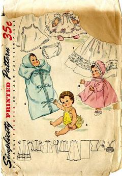Vintage Cloth Doll Pattern ~ Doll in Sunsuit