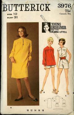 1970s A Line Dress Pattern BUTTERICK 6138 Regular or Midi Length Dress,  Seam Interest, Bust 34 Vintage Sewing Pattern FACTORY FOLDED