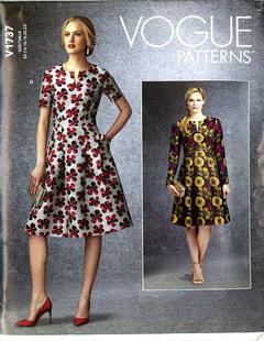 Very easy Vogue 9843 vintage 1970s dress pattern Bust 36 inches