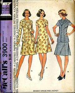 8045 Vintage McCalls SEWING Pattern Misses Eight Easy EZ Dress UNCUT