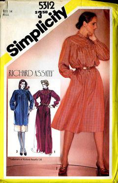 Simplicity 5989 Pattern Misses' Robe Size M 12-14 Vintage