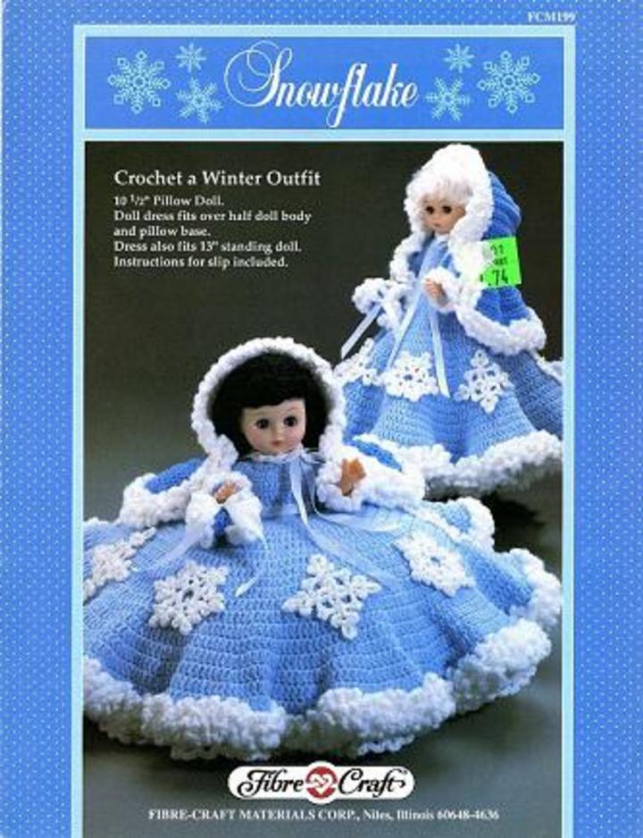 vintage crochet doll dress patterns