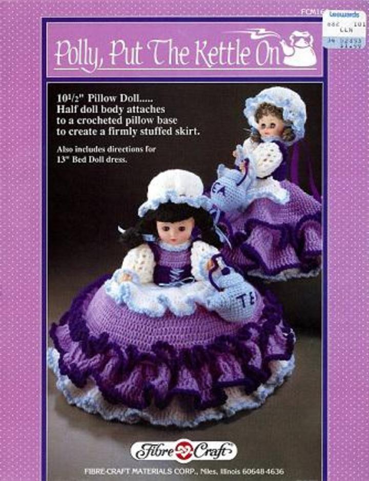 vintage crochet doll dress patterns