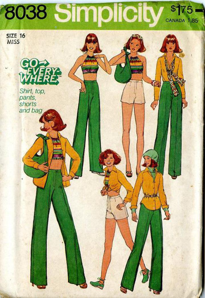 1977 Maternity Dress Top 36 Bust Jacket Pants & Shorts McCalls 5545 Vintage Sewing Pattern