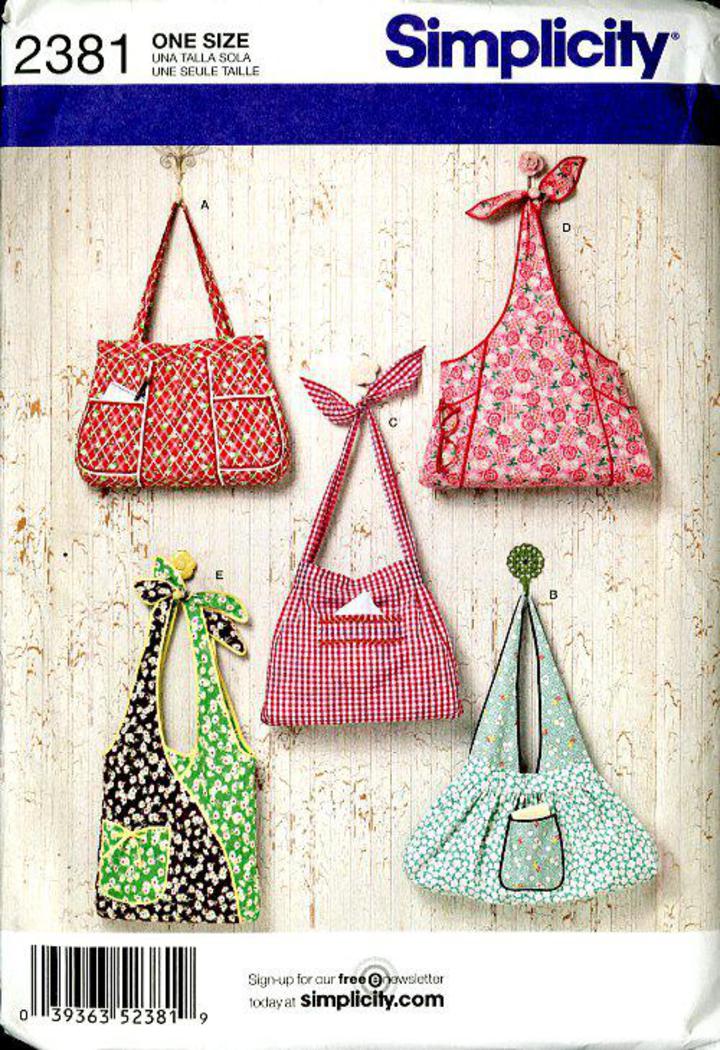 Simplicity Craft Bags One Size