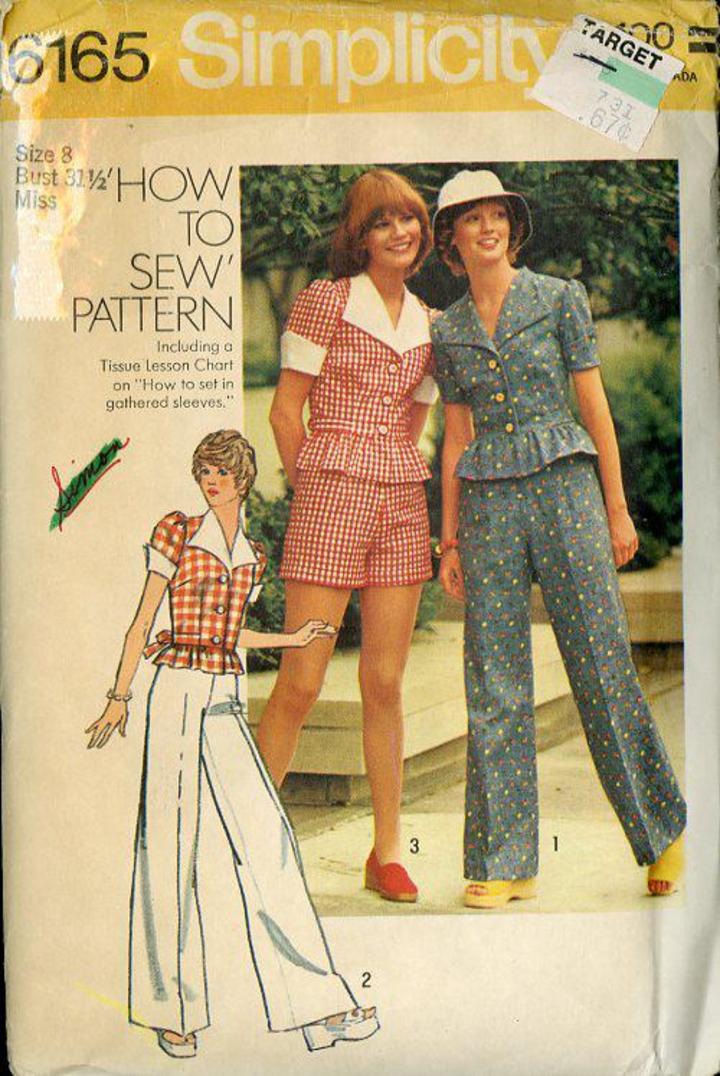 Vintage shorts pattern on sale