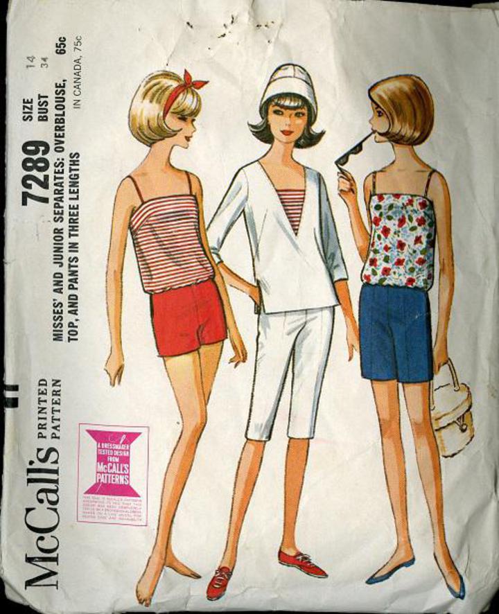 Vintage Dress Pattern 1964 McCalls 7329 Adjust For You Pattern