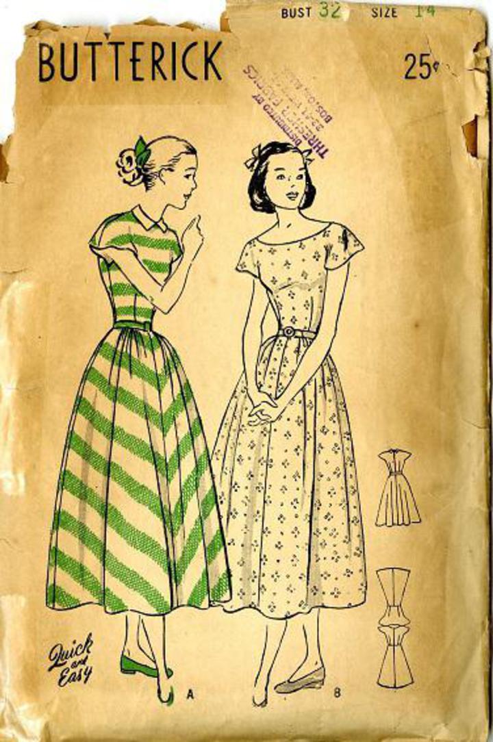 Simplicity 3775, Size 12, Vintage 1950s Skirt and Bolero, Four Gore Skirt,  Patch Pockets, Three Quarters Length Kimono Sleeves. - Etsy