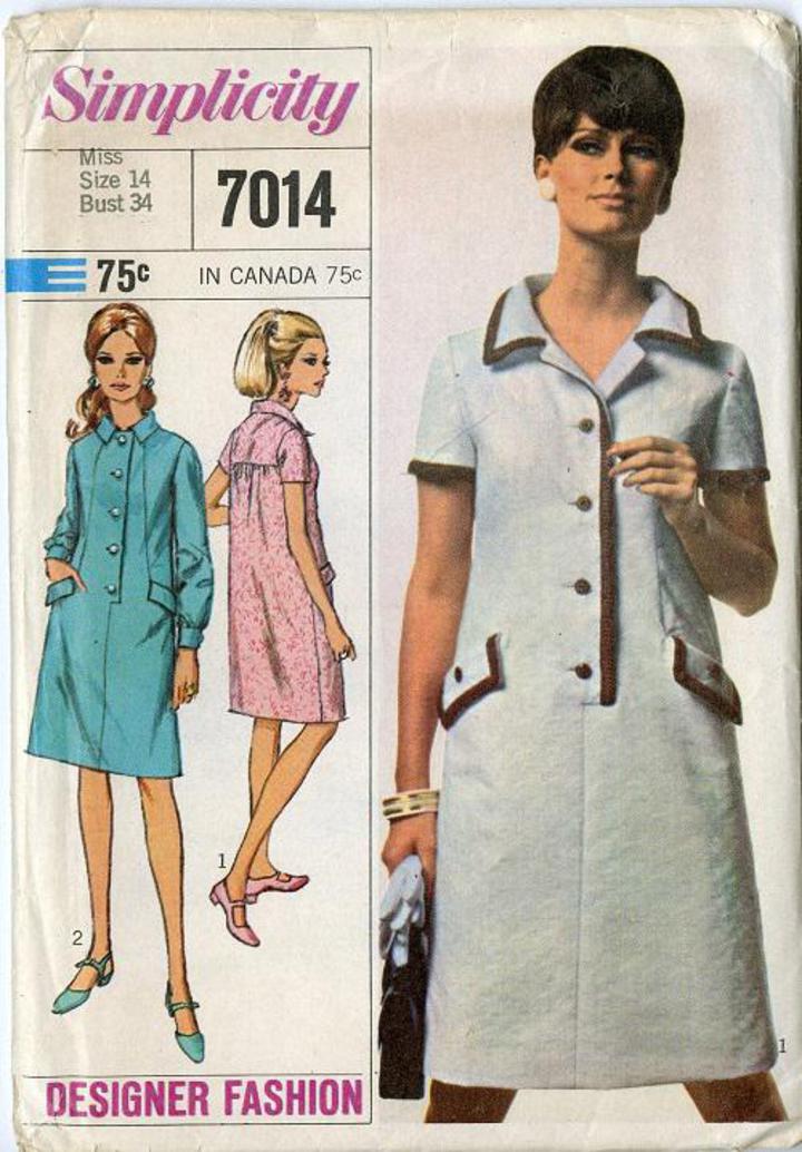 1967 Suit Pattern Size 14 Bust 34 Simplicity 7301 Simplicity Designer Fashion Pattern Designer Suit Pattern
