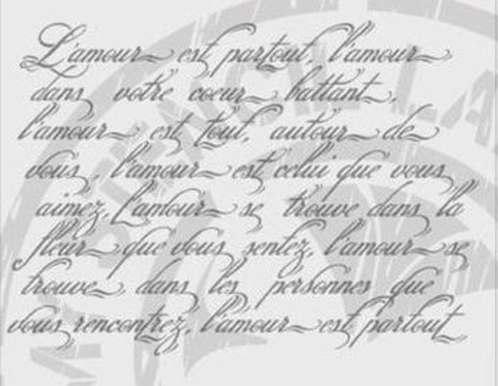 French Script Extra Large